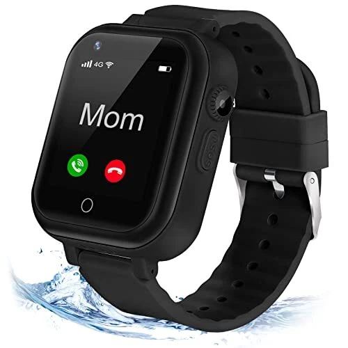 jianyana 4G Kinder Smartwatch IP67 Wasserdicht Smartwatch mit SOS-Anruf, Wecker,