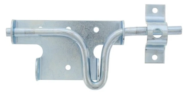 6.5" Slide Action Gate Bolt Heavy Gauge Steel Zinc Plated Bulldog Hardware