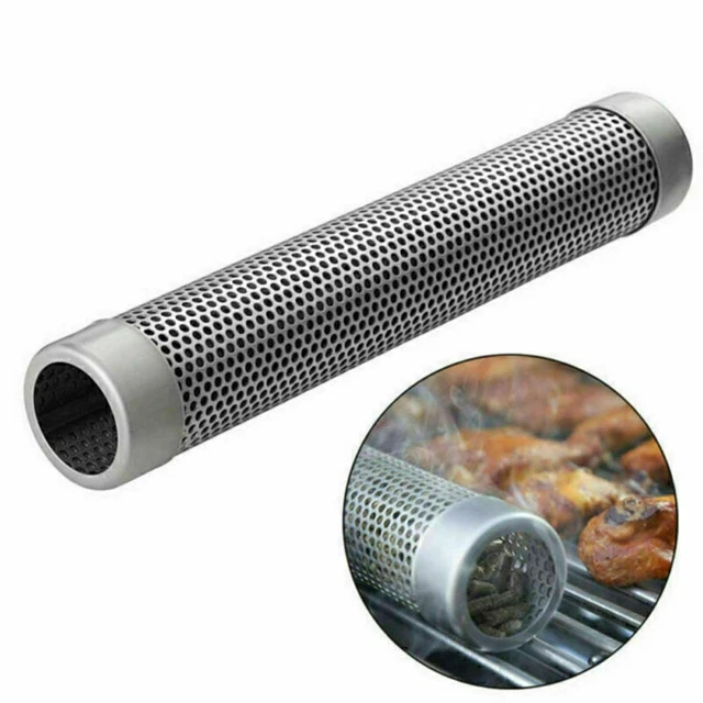 Premium Pellet Smoker Tube 12 Zoll – Edelstahl, Für Gas-/Elektrogrill, Sechseckig Oder Rund