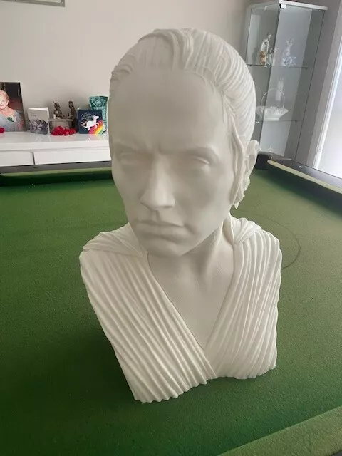 Star Wars Bust - Rey- Lifesize  - statue 3D Printed