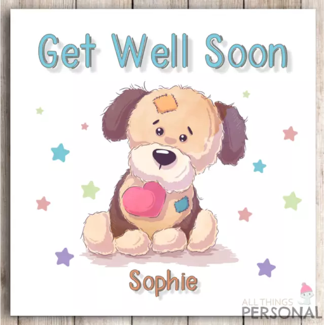 Personalised Get Well Soon Card Speedy Recovery After Illness Operation Accident