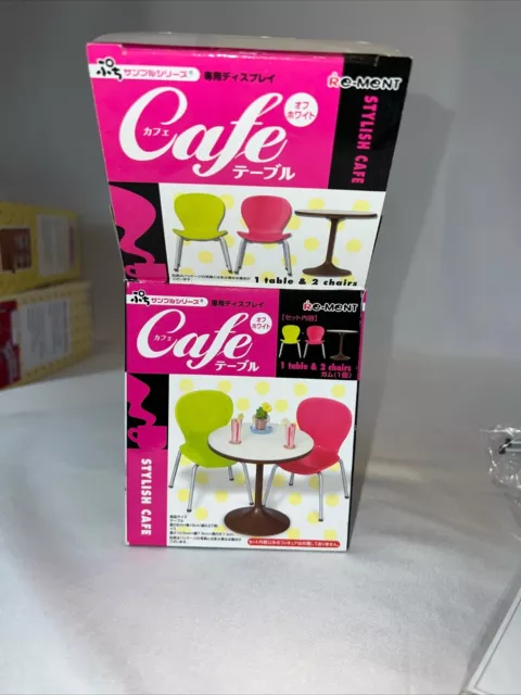 Re-Ment Petit Sample Series Cafe Table & Chair 1/12 Scale Dollhouse Furniture 2
