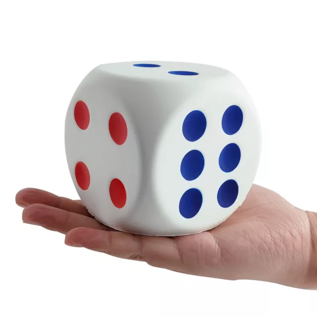 funnysquee Large Dice Stress Ball, 3.1 Inches Foam Dice Squishies Toys for Ki...