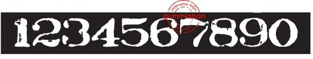 Gummiapan Gummistempel 14030102 - Zahlen 1 bis 9 Zählen Motivstempel Zahlenreihe