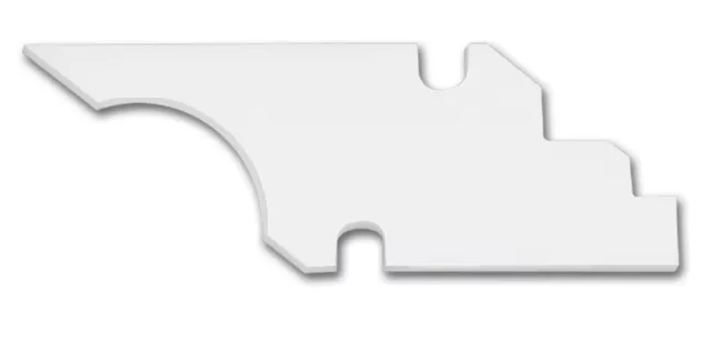 Shaviv 90114 Q11 Ceramix Curve Blade for Utility Knives Deburr Plastic Curved