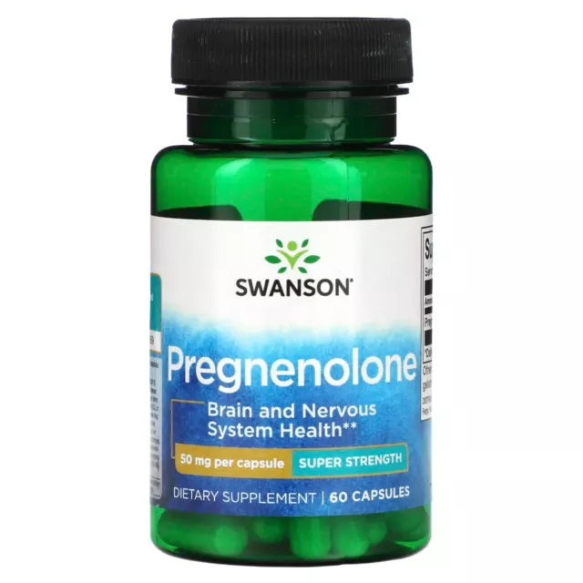 PREGNENOLONA 50mg 60caps, poderoso Antiaging,