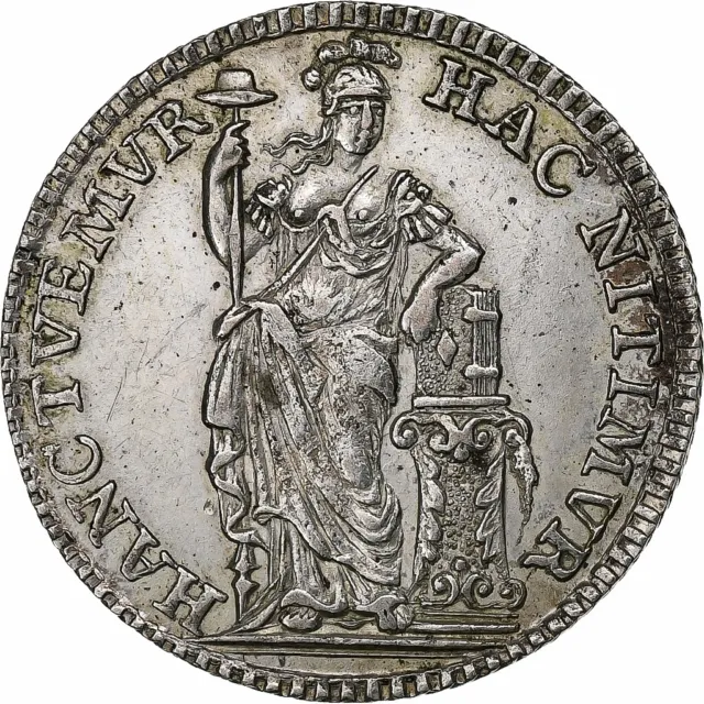 [#1047887] Niederlande, WEST FRIESLAND, 1/4 Gulden, 5 Stuiver, 1759, Silber, SS+