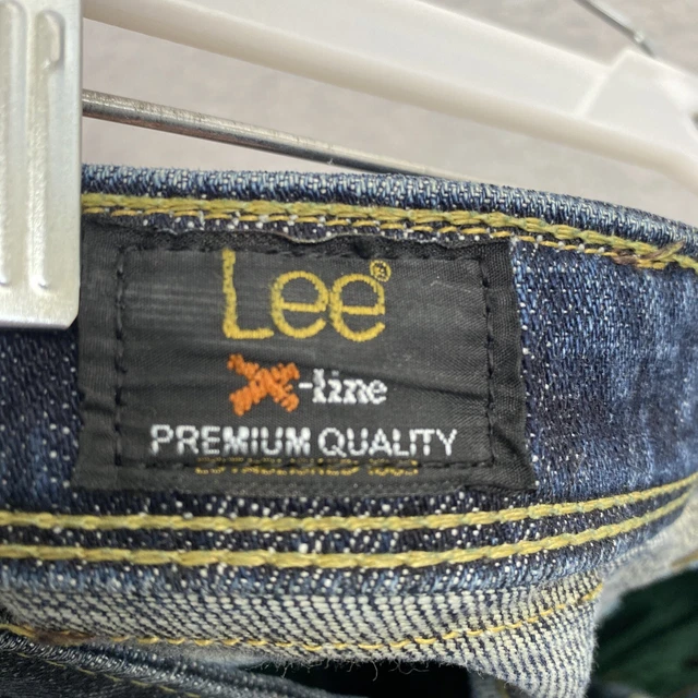 Lee Womens Norma Jeans Slim Stretch Raw Denim Size W29 x L29 Cuffed