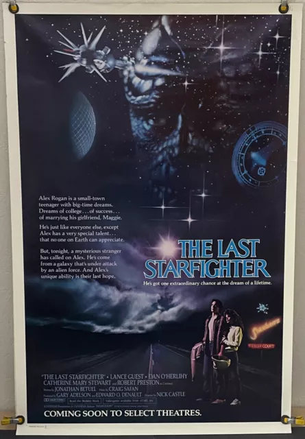 The Last Starfighter Rolled Original One Sheet Movie Poster Lance Guest (1984)