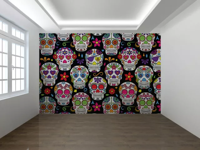 Day of the Dead Sugar Skull photo Wallpaper wall mural (36626879)