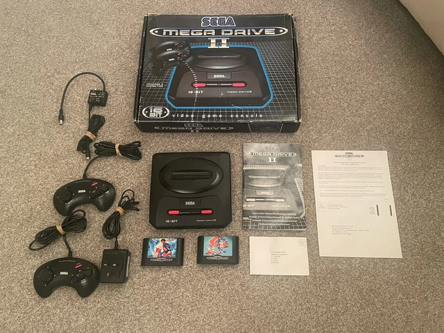 Sega Mega Drive II Console Boxed Complete - Black With 2 Games Pal Version