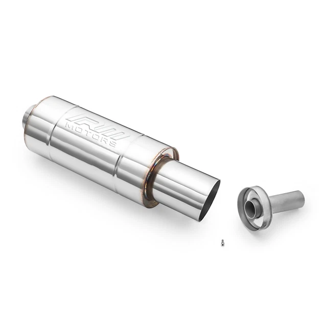 TOK2 Silenziatore a estremità tonda Diritto n. 89 mm 63,5 mm