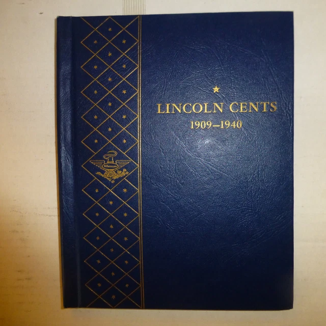 Lincoln Wheat Penny Collection Whitman Album 1909-1940 - Near Complete