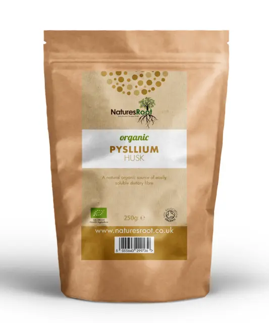 Organic Psyllium Husk - Natural Fibre, Colon Detox, IBS Isabgol Ispaghula