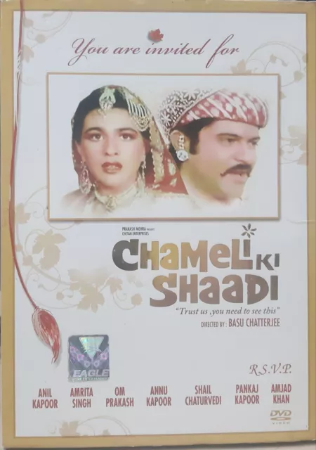 Chameli Ki Shaadi - Anil Kapoor Bollywood Hindi Movie DVD Region Free, Subtitles