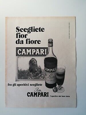 Clipping Pubblicità Advertising 1973 BITTER CAMPARI L'Aperitivo del Bere Bene
