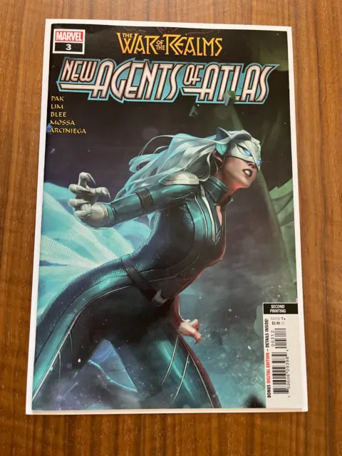 War Of The Realms New Agents Of Atlas #3, 2nd Print Jee Hyung Cover 2019, FN/VF