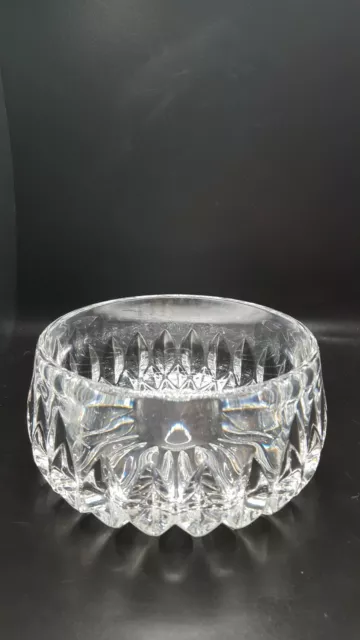 Vintage Gorham Althea Cut Lead Crystal Glass Serving Bowl  5 1/2” X 2 3/4”