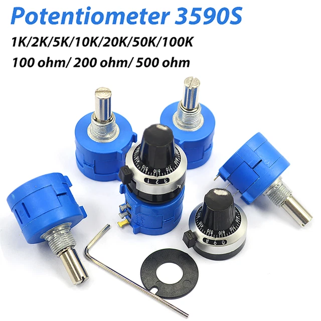 10 TURN POTENTIOMETER 3590S Wirewound Variable Precision MultiTurn POT