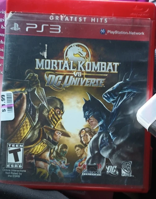 Mortal Kombat vs DC Universe Sony PlayStation 3 PS3 Greatest Hits No Manual