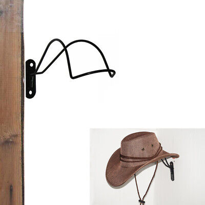 Cowboy Hat Rack Wall Mounted Coat Hat Hook Hanger Holder Stand Home - Iron art
