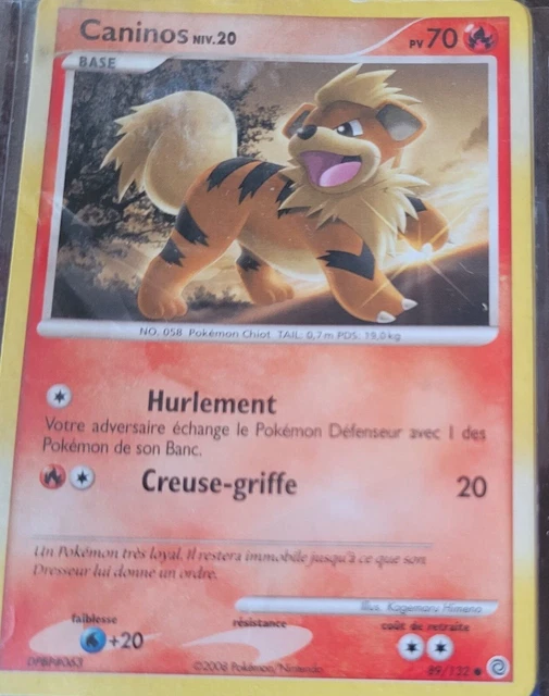 Pokemon card Caninos Niv 20 89/132 Sun and Moon FR
