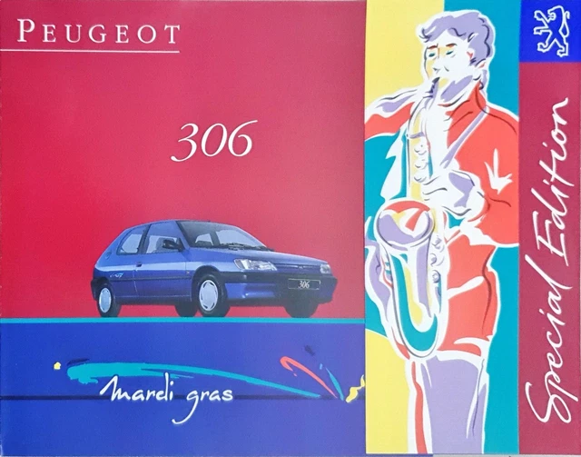PEUGEOT 306 MARDI Gras Special Edition Brochure c.1994 £7.05 - PicClick UK