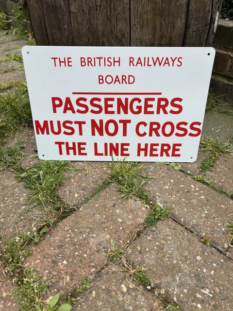 BRITISH RAILWAYS STEEL Sign 12 x 8 inches £11.12 - PicClick UK