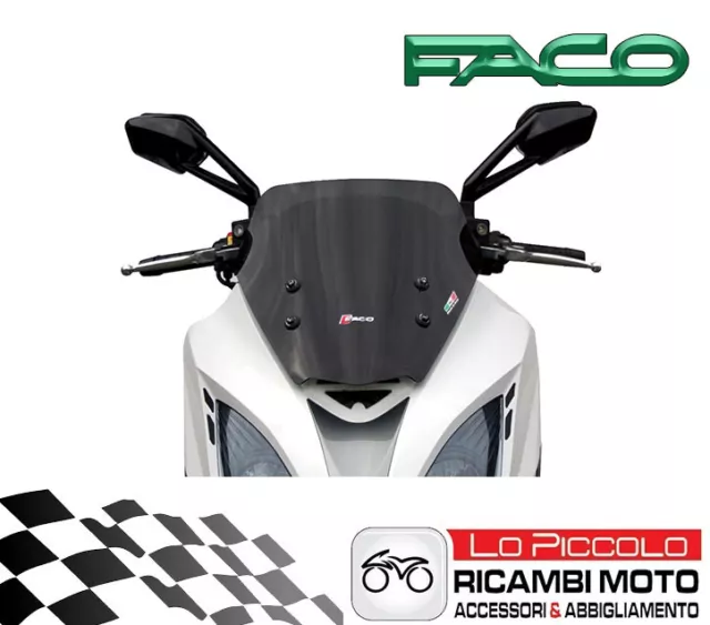 Faco Spoiler Cupolino Basso Fume' Nero Kymco Xciting R 300 500 2010 2011 2012