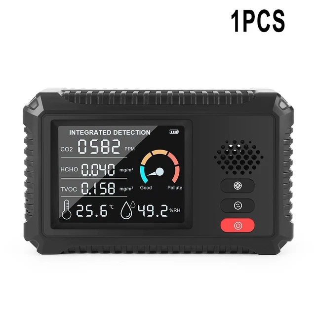 For CO2 PM2.5 PM10 Rileva Aria Monitor Co2 Tester Outdoors&indoors 5V LCD