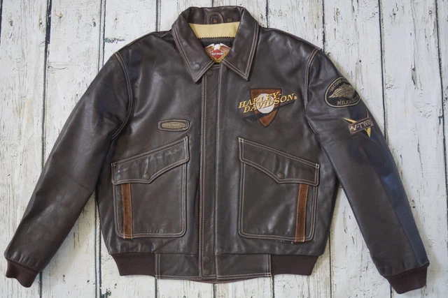 Veste En Cuir Style Bombardier A-2 - Marque L.L. Bean - Taille L - Neuf Avec étiquettes - Fabriqué Aux États-Unis