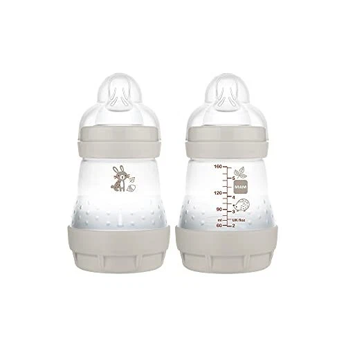 Easy Start Anti Colic 5 oz Baby Bottle, 2 Count (Pack of 1) Unisex 'Matte'