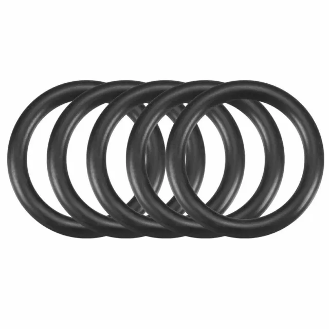 30Pcs Black Round Nitrile Butadiene Rubber NBR O-Ring 15mm x 2.65mm Width ✦KD