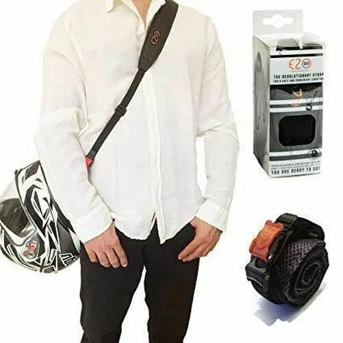 Ez-Go Moto Scooter Transport Casque Nylon Supérieur Bande Micrométrique Boucle