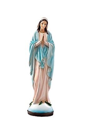 Statue Madonna Immaculate With Hands Buddhism CM 60 IN Resin With Eyes Of Glass