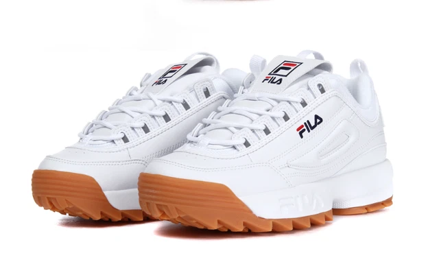 Fila Disruptor II Premium Black / White / Fila Red Trainers –