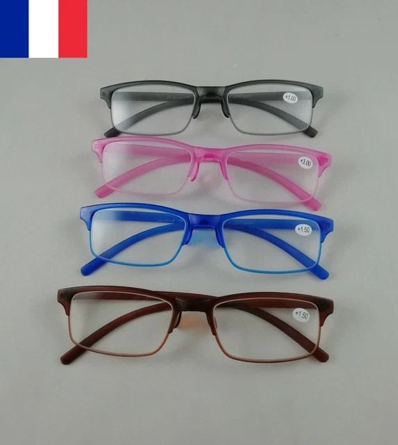 Lunettes Lecture Loupe Presbytie Dioptrie ( +1.0 à + 3.0 ) avec Etui Homme Femme