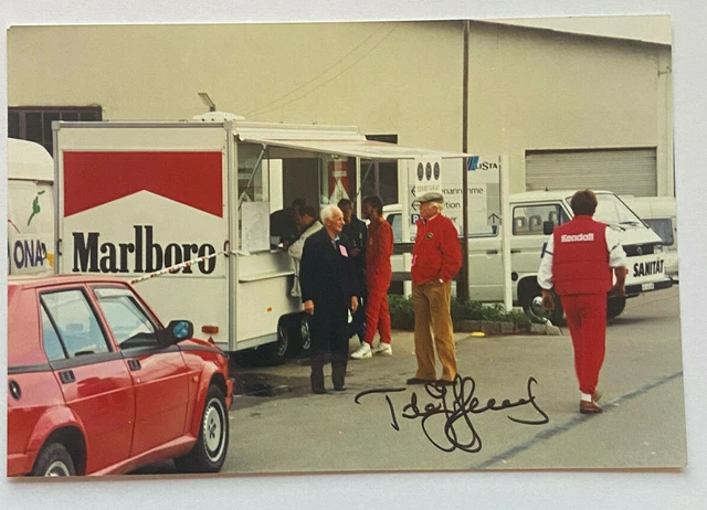 TOULO DE GRAFFENRIED Formula 1 Original Autograph Size 18 x 12 cm
