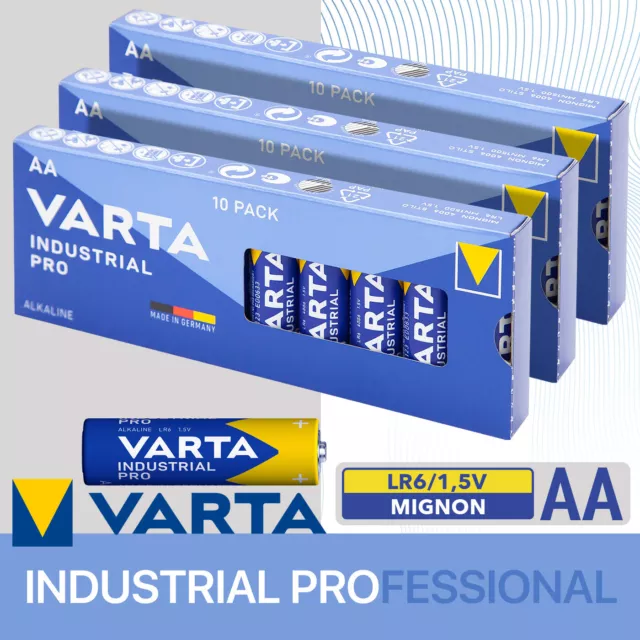 AAA oder AA VARTA PROFESSIONAL INDUSTRIAL Micro Mignon Batterien MHD bis 2032