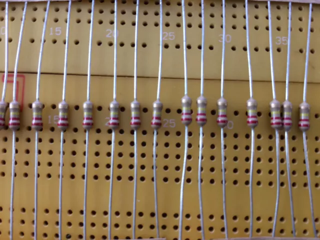 20x Carbon Film Resistors 1/3W 0.33W TE CFR25 ±5% All Values