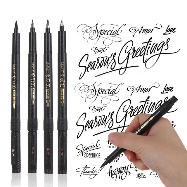 Caligrafía Tinta Pen Pincel Pincel Dibujar Escritura a mano (escrito a mano)