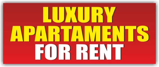 LUXURY APARTAMENTS FOR RENT Advertising Banner Vinyl Mesh Sign realtor room 2