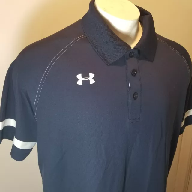 Under Armour THE BUD LIGHT HOTEL NEW YORK SS Golf Polo Shirt Blue Men's XL 3