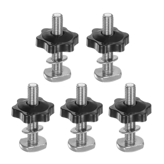 Set da 5 bulloni scala a T kit bottoni M8x45 mm bulloni filettati M8x32 mm dado esagonale