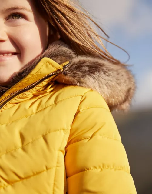 JOULES GIRLS GOSLING Quilted Coat Antique Gold 5Yr 23.87