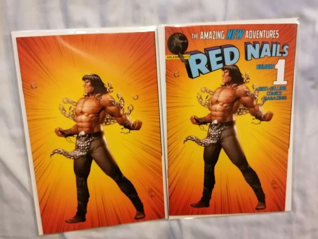 NM/VF+ (2020) CIMMERIAN RED NAILS #1 (1:10 Casas Superman homage + virgin var)