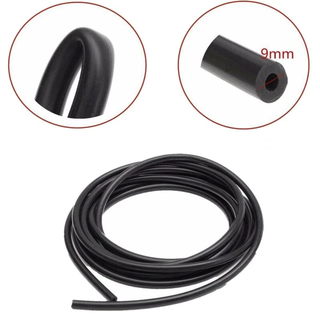 Tubo in silicone 5 m tubo in silicone resistente alle alte temperature 4 mm nero