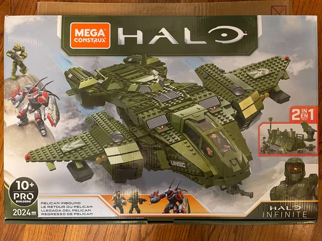 HALO INFINITE MEGA Construx Pelican Inbound UNSC Building Block Set
