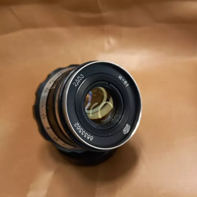 Industar 61 f/2.8 52mm Montura de lente M39 FED Zorki Leica #8833562 buen...