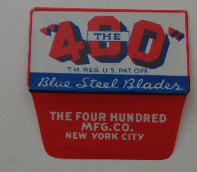 Vintage Razor Blade THE 400 One Wrapped Blade